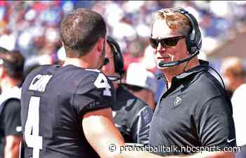 Derek Carr responds to Jack Del Rio’s criticism: Yes, it’s all my fault
