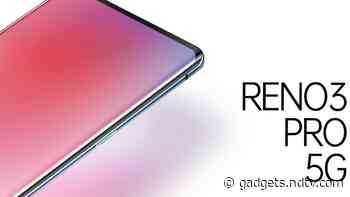 Oppo Reno 3 Pro 5G Official Teaser Image Shows Curved Display, Glass Body