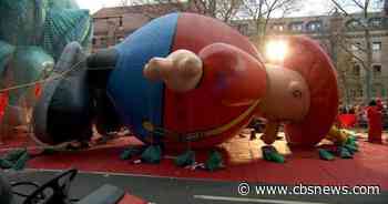 Strong winds could ground Thanksgiving parade balloons
