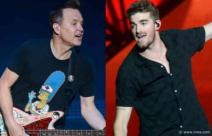 Watch Blink-182 join The Chainsmokers live on stage to perform a fierce new track