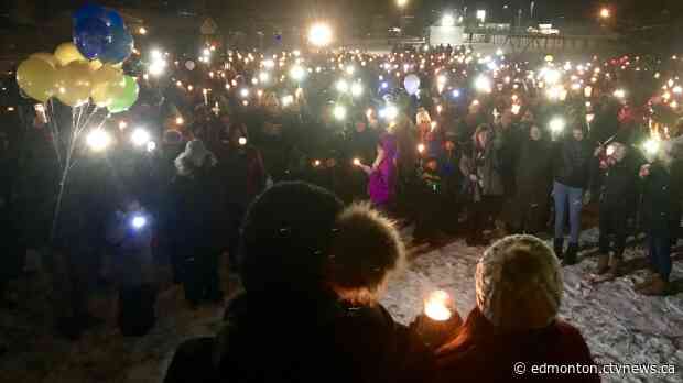 'I forgive you': Hundreds gather to mourn two kids killed in Fort Saskatchewan