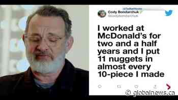 Edmonton’s ‘Robin Hood of McNuggets’ captures attention of Holly actor Tom Hanks