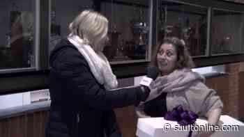Look who just received a bouquet of roses!