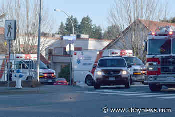 Cyclist sent to hospital after being struck by vehicle in Abbotsford