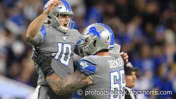 Lions up 17-10 behind two David Blough TD passes