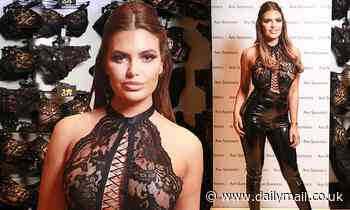Love Island's Megan Barton Hanson dons racy lace top and skintight black trousers