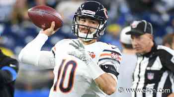 Bears QB Mitchell Trubisky hits nice over-the-shoulder TD pass to Jesper Horsted