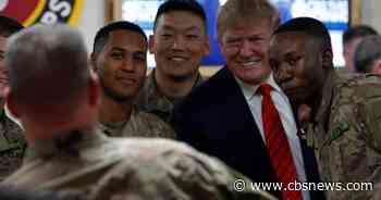 Trump makes secret trip to visit troops in Afghanistan on Thanksgiving
