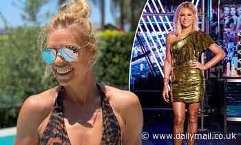 Sonia Kruger, 54, shows off her age-defying figure in a leopard-print bikini