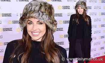 Louisa Lytton embraces winter chic as she leads the arrivals at Comedy Central's FriendsFestive