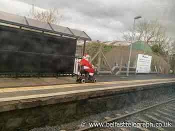 Spotted: Santa scooting about a Moira wonderland