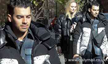 Sophie Turner and Joe Jonas bundle up as they step out before Thanksgiving dinner