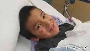 'Strong like Superman': Boy OK after being hit by semi while trying to board school bus