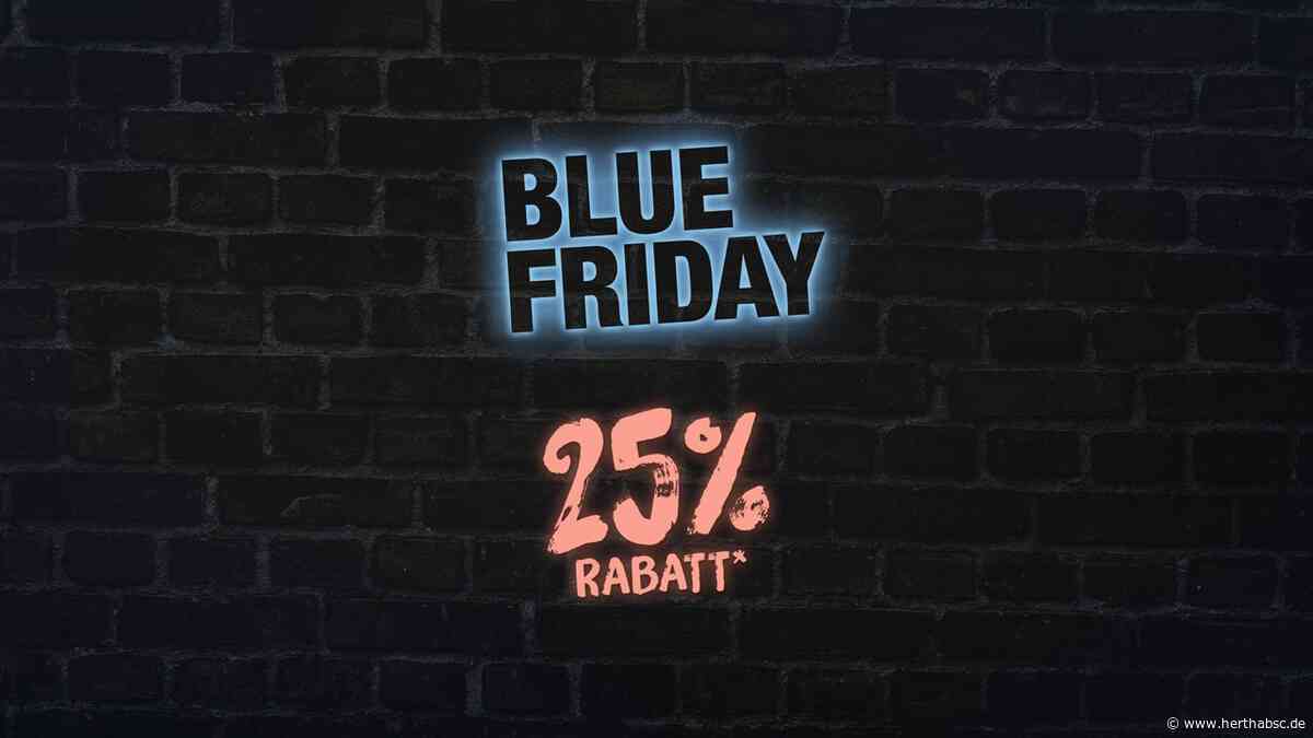 Blue Friday-Rabattaktion im Onlineshop!