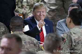 The Latest: Trump, in Afghanistan, says Taliban want a deal
