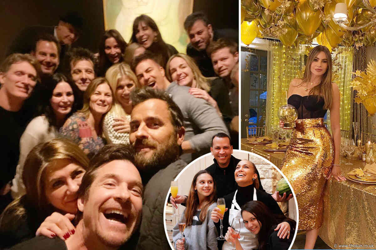Thanksgiving’s the toast of Hollywood as Jennifer Lopez, Mariah Carey and Sofia Vergara glug bubbly at lavish feasts