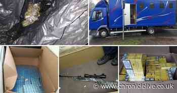 A million illegal cigarettes seized by police along with drugs and air rifle in Winlaton raids