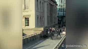 Witness video shows moment London Bridge suspect shot by police