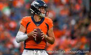 Drew Lock in line to make his first start