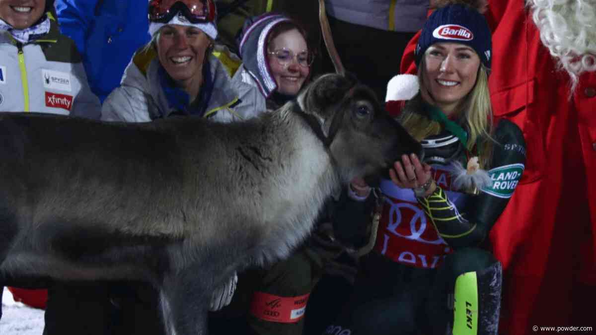 Mikaela Shiffrin Breaks World Cup Slalom Record, Wins Reindeer