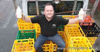 Glass is back - Newcastle milkman is on a mission to bring back glass bottles to his round