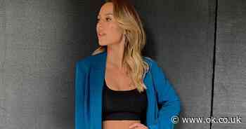Kate Wright flaunts tiny waist in black crop top after organising step-children's wardrobes