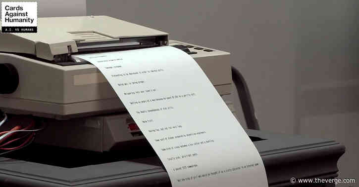 Cards Against Humanity writers are battling an AI to keep their jobs, and you can watch