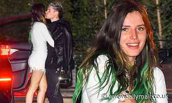 Bella Thorne shares a kiss with beau Benjamin Mascolo at Nobu in Malibu