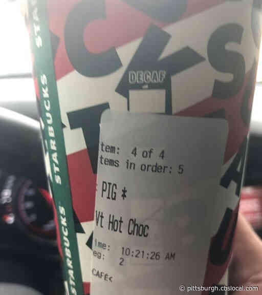 Officer Given Starbucks Order With Word ‘PIG’ Written On The Label