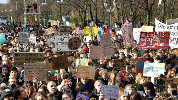 Tens of thousands rally in Europe, Asia before UN climate summit