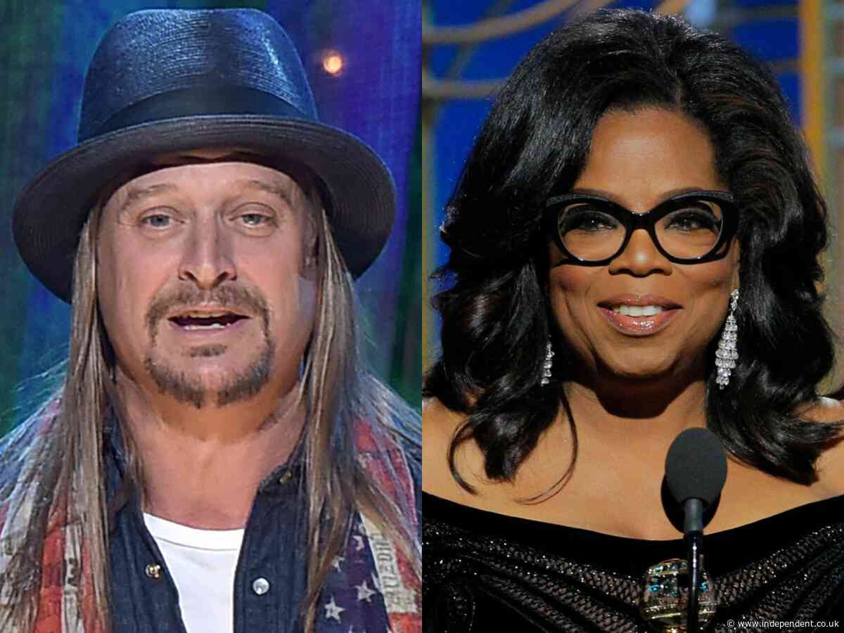 'F*** her': Kid Rock escorted off stage after drunken rant about Oprah Winfrey