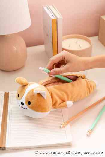 Plush Corgi Pencil Case