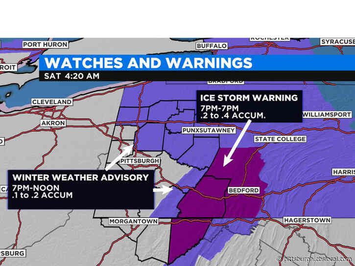 Pittsburgh Weather:  Winter Weather Advisory For Areas North And East Of Pittsburgh