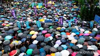 China arrests two men for alleged involvement in Hong Kong protests