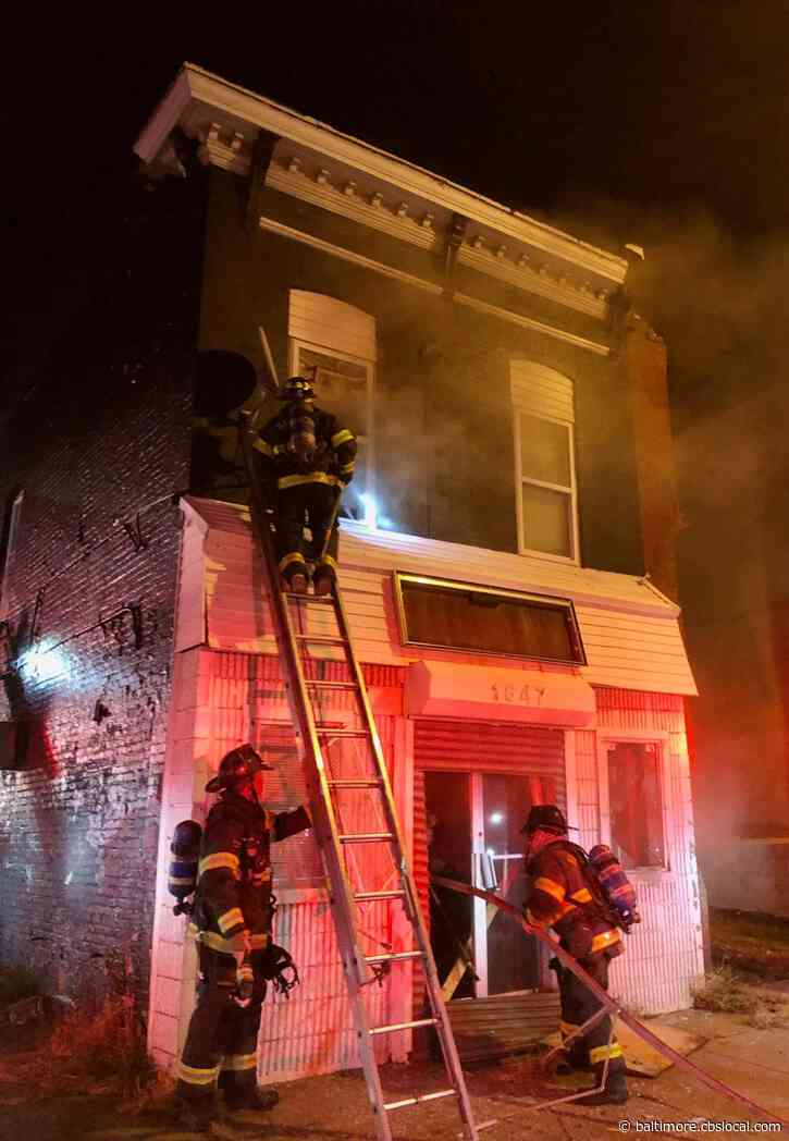 Baltimore City Firefighter Injured in Overnight Blaze