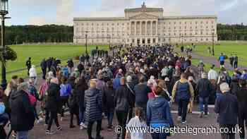 Campaigners against liberalisation of Northern Ireland abortion law ‘shine light for life’