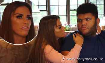 Katie Price scolds son Harvey, 17, after he calls himself a 'b****nd' in her latest YouTube video