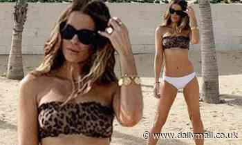 Kate Beckinsale, 46, flaunts her bombshell bikini body as she enjoys idyllic beach getaway