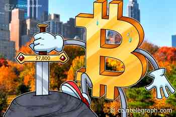 Bitcoin Fails to Break $7.8K and Now Risks Reversing to New Lows