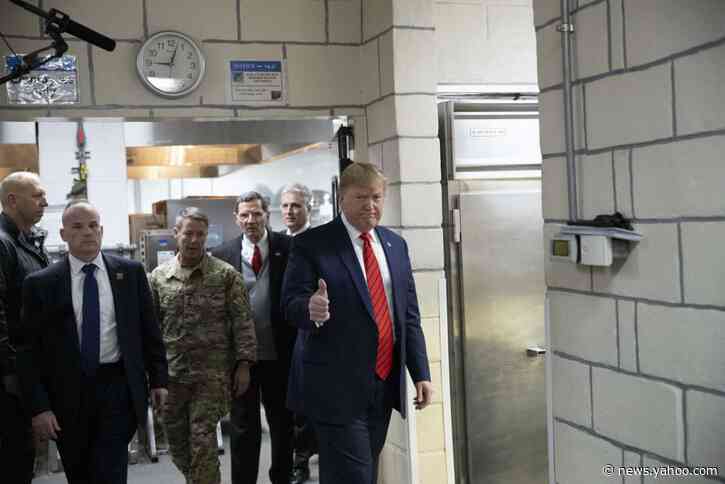 Trump thanks troops in Afghanistan, says Taliban want a deal