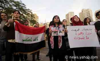 Lebanese rally against Iraq's crackdown on protesters
