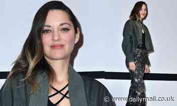Marion Cotillard wows in a chic two piece as she steps out during Marrakech film festival