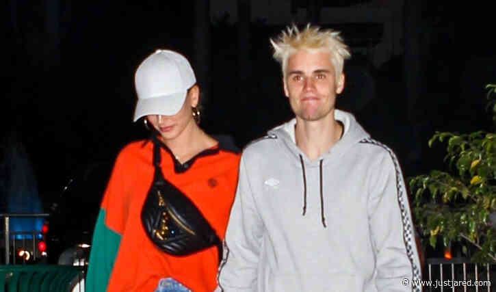 Justin Bieber Shows Off New Blond Hair at Dinner with Hailey
