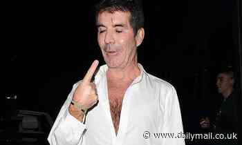 X Factor: Celebrity Final: Simon Cowell sports bloody gash as he arrives alongside Lauren Silverman