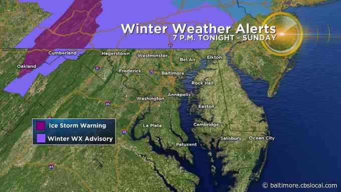 Winter Weather Advisory In Effect For Parts Of Maryland Saturday