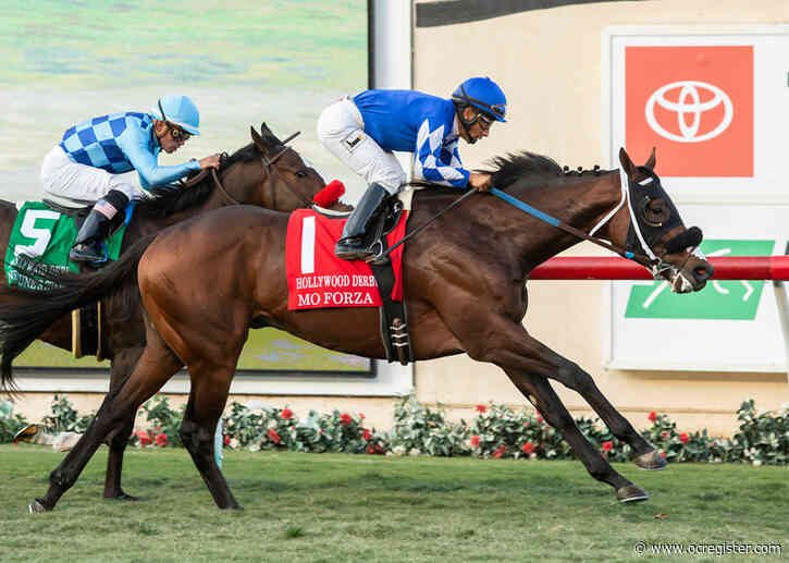 Paco Lopez rides Mo Forza to Hollywood Derby victory at Del Mar