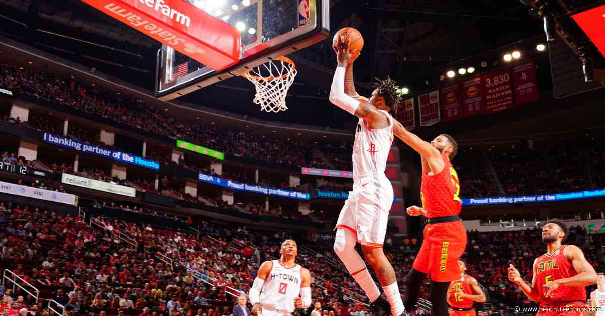 Hawks hit rock bottom with 158-111 drubbing in Houston