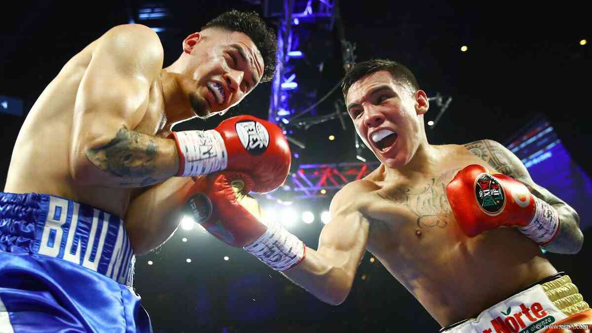 Valdez stops Lopez in 7th to earn world title shot