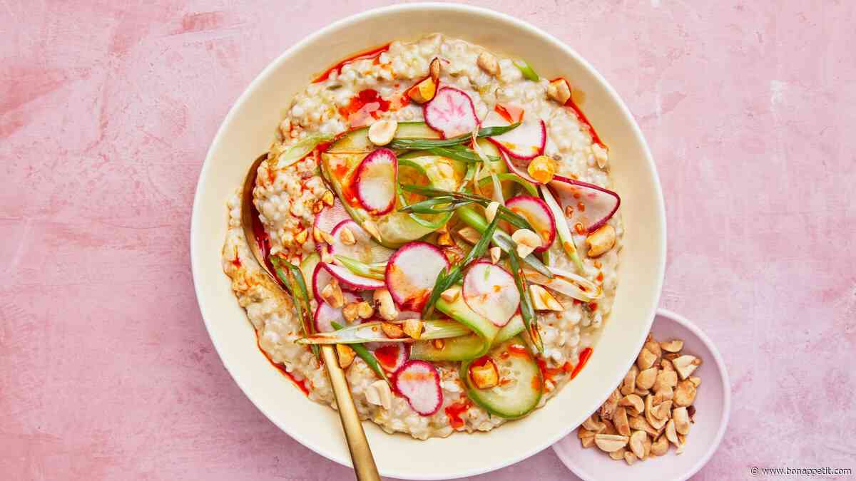 Dashi Oats With Vegetables