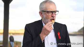 Corbyn hits campaign trail in ‘for the many not the few’ suit jacket